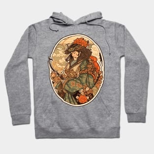 Art Nouveau Samurai Warrior Hoodie